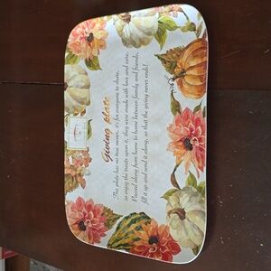 NWT Domain Melamine Giving Plate